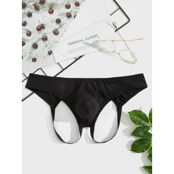 Erkek  Fantazi Siyah Jockstrap İç Giyim
