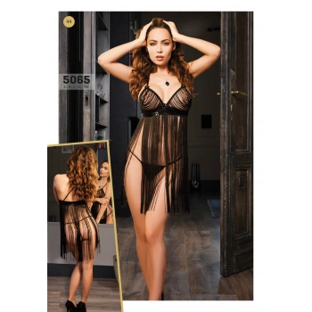 Fantazi Püsküllü Babydoll Takım 5065