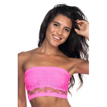 Fuşya Mı Emay 4050 Double Örgü Toparlayıcı Straplez Büstiyer