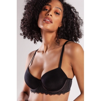 Garland Big Size Plunge Bra, Black Konforlu Ve Şık Sütyen