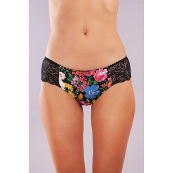 Garden Boy Short, Kadın Dantelli Çiçek Baskılı Şort Külot