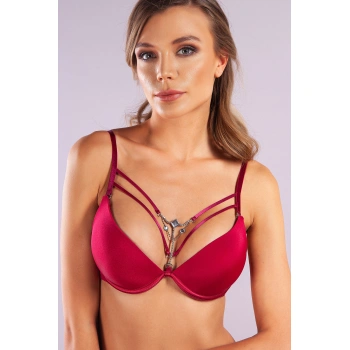 Gorbus Foam Cup Push Up Bra, Şarap Renk  Konforlu Ve Şık Sütyen