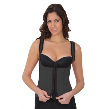 Gri Mı 9173 Agraflı Göğsü Açık Atlet Korse