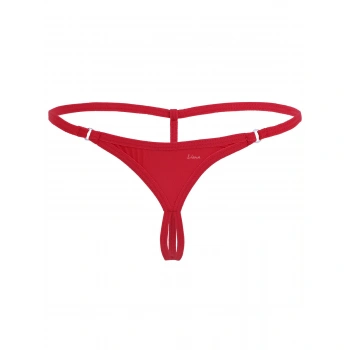 Halkalı Mini Kırmızı Kadın Fantezi G String