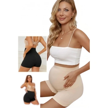 Hamile Şort Dikişsiz Korse Kadın 4450