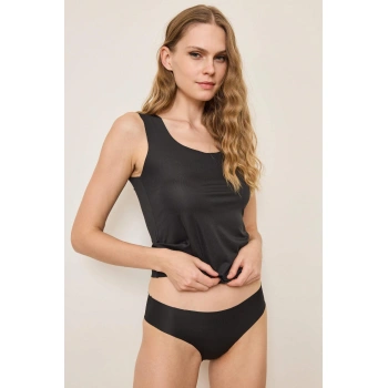 İz Yapmayan Siyah Lazer Kesim Külot