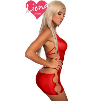 Kırmızı Bayan Seksi Gecelik