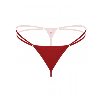 Lastikli Kırmızı Büyük Beden G String Tanga