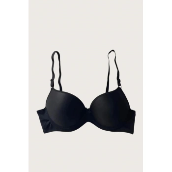 Mikro Kumaş Push Up Dolgulu Balenli Günlük Tek Destekli Sütyen