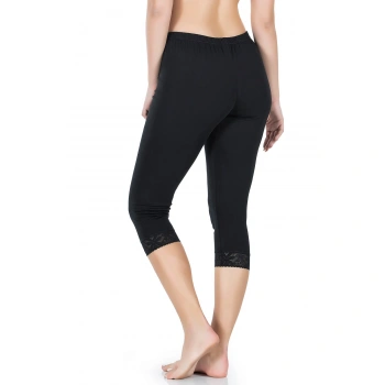 Paçası Dantelli Kısa Kadın Tayt 421