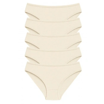 Pk40002 Pamuklu Basic Kadın Bikini Külot 5 Li Paket