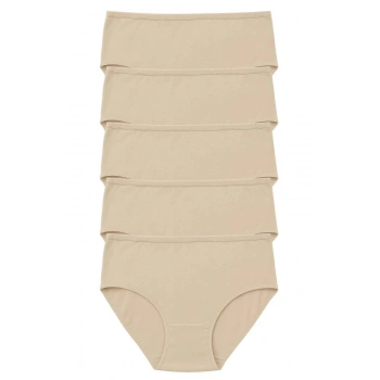 Pk40003 Büyük Beden Yüksek Bel Külot 5 Li Paket