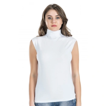 Sıfır Kol Balıkçı Yaka Kadın Atlet 223