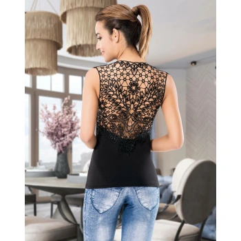 Sıfır Kol Güpür Dekolteli Atlet 133