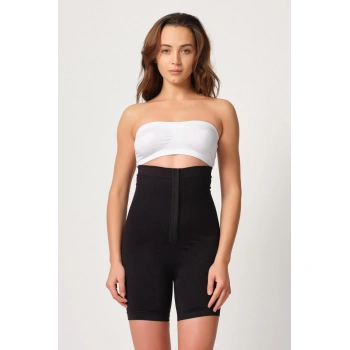 Siyah Mı Emay 2087 Önden Agraflı Paçalı Korse