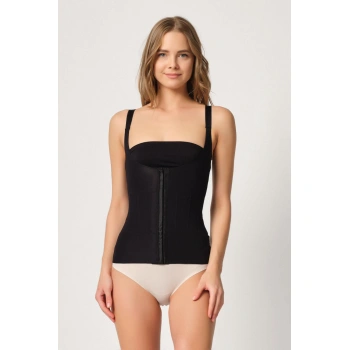 Siyah Mı Emay 2946 Göğüs Altı Balen Destekli Atlet Korse