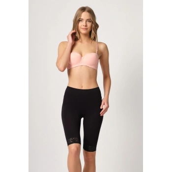 Siyah Mı Emay 3004 Soft Uzun Paça Dantel Boxer