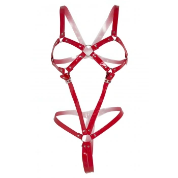 Tokalı Seksi Deri Fantazi Giyim - Brf312