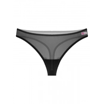 Transparan Siyah Kadın Fantazi Külot Tanga