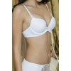 Beyaz Kadın Push-up Sütyen,destekli,dikişsiz,ayarlanabilir Askılı, Günlük Konfor İç Giyim
