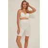 Beyaz Mı Emay 3005 Soft Uzun Paçalı Boxer Korse
