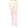 Beyaz Özel Bölgesi Açık Fantazi Külotlu Çorap Brf1054