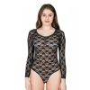 Bisiklet Yaka Dantelli Çıtçıtlı Kadın Body 327