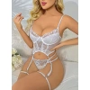 Dantel Transparan Dantel Badysuit 4lü Takım 7000