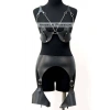 Erotik Deri Jartiyer Harness Takım, Kadın Fantezi İç Giyim - Brf1220
