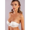 Gabrıella Balconette Foam Cup Bra, Ekru Konforlu Ve Şık Sütyen, Strapless