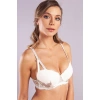 Gilda Big Size Plunge Bra, Ekru Konforlu Ve Şık Sütyen