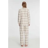 Kadın Pamuklu Uzun Kol Gömlek Pantolon Pijama Takımı
