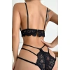 Kadın Siyah Dantel Cut-out Detaylı Şık Sütyen Ve Külot Takımı