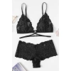 Kadın Siyah Özel Şık Sütyen Külot Takımı