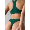 Kadın Yeşil Desteksiz Seamless Tangalı İç Çamaşır Takımı