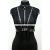 Püskül Ve Deri Büstiyer Harness, Püsküllü Clubwear, Deri Büstiyer - Brf767