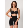 Siyah Mı Emay 2834 Göğsü Açık Ferumalı Tül Popo Boy Lazer Korse