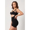 Siyah Mı Emay 2834 Göğsü Açık Ferumalı Tül Popo Boy Lazer Korse
