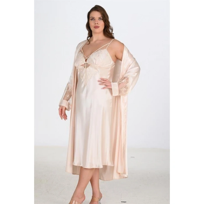 2li Fildişi Sabahlık Takımı Bigsize 6222
