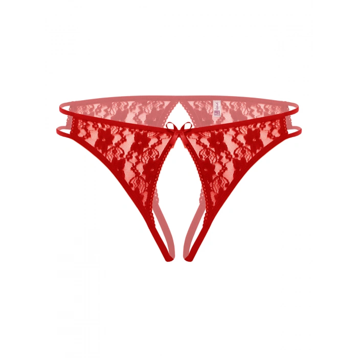 Ağı Açık Büyük Beden Kırmızı Fantazi Bato Külot