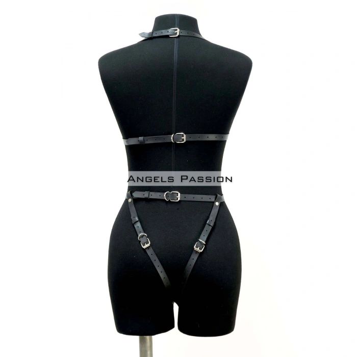 Ağı Bölgesi Açık Deri Fantezi Giyim, Deri Deri Body Harness - Brf790