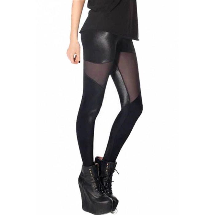 B101299 Transparan Detaylı Parlak Tayt