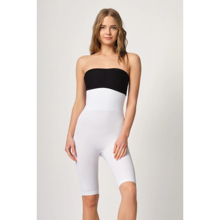 Beyaz Mı Emay 2044 Yüksek Bel Double Uzun Paçalı Korse