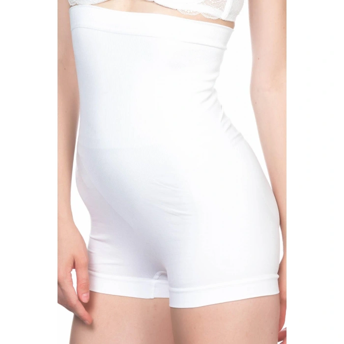 Beyaz Mı Emay 2047 Yüksek Bel Boxer Korse