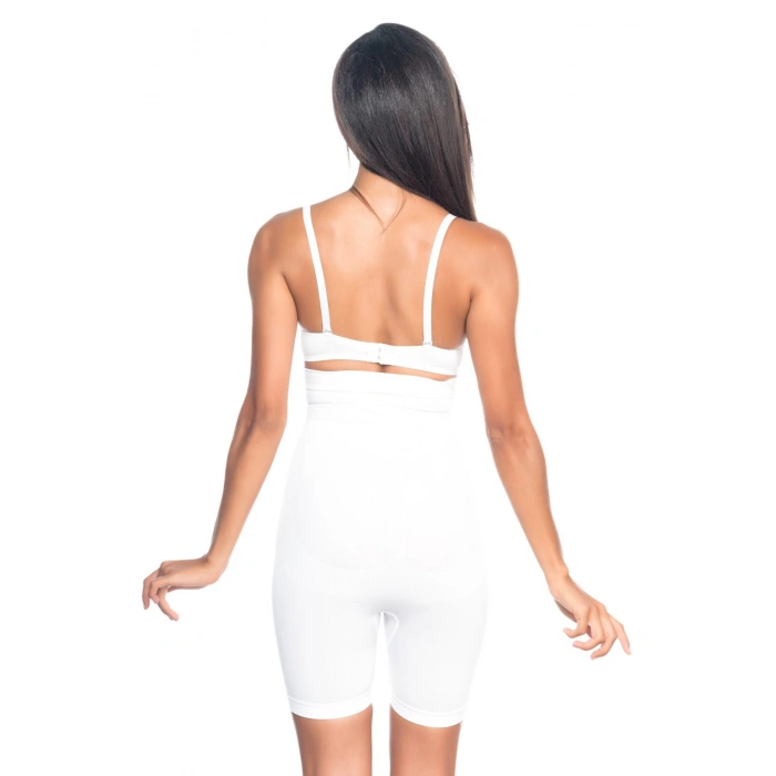 Beyaz Mı Emay 2077 Yüksek Bel Desenli Paçalı Korse