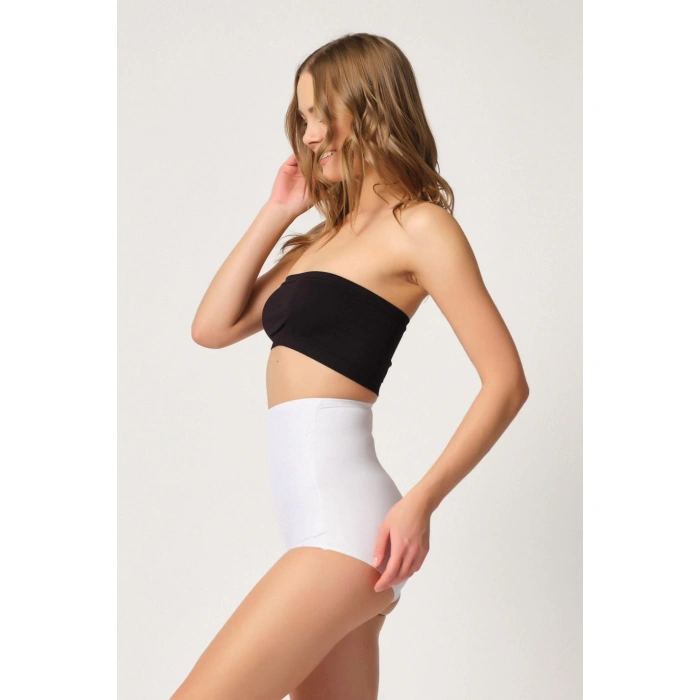 Beyaz Mı Emay 2842 Lazer Dantelli Slip Korse