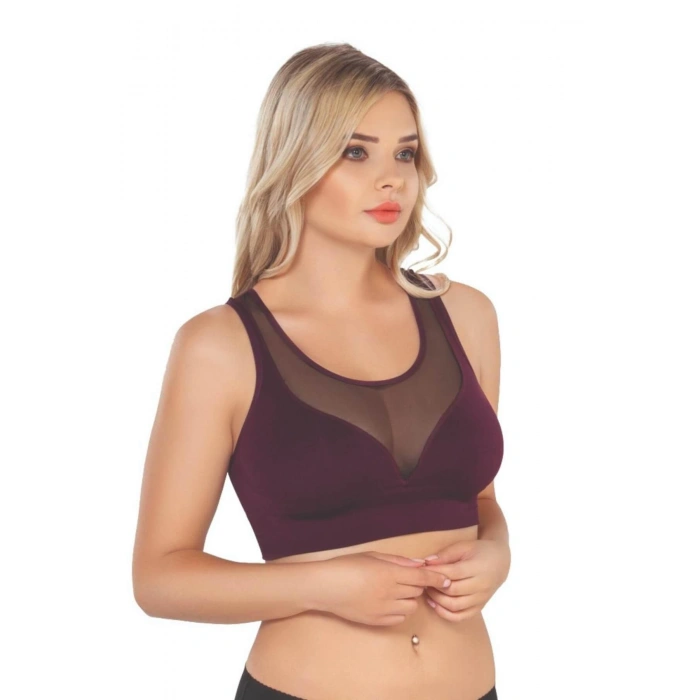 Bordo Mı Emay 4028 Seamless Tül Toparlayıcı Büstiyer