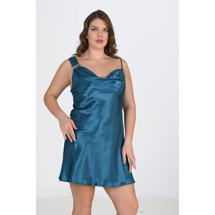 Büyük Beden 2li Petrol Sabahlık Takımı Bigsize 6206