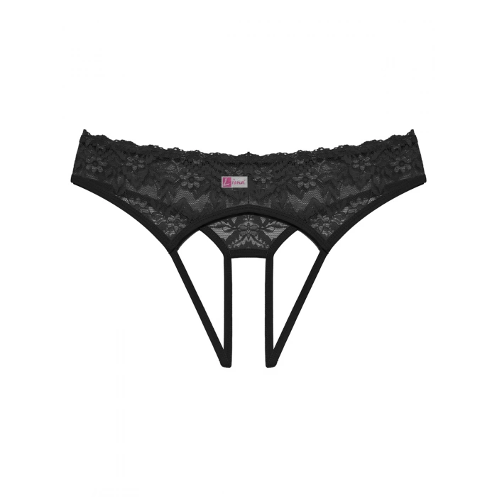 Büyük Beden Dantelli Kadın Siyah Fantazi Külot