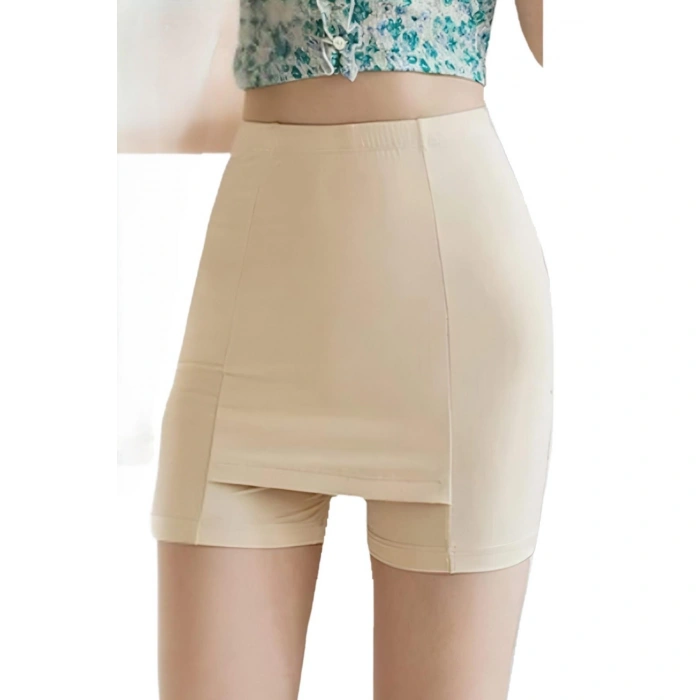Çift Katmanlı Etek Altı Şort Korse Kadın 4432